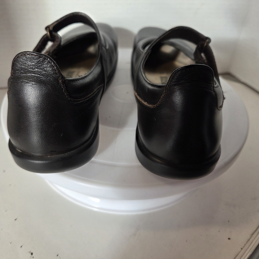Birkenstock Women's Black Leather Mary Jane Shoes Size 36 Or 5-5.5 - Picture 5 of 9